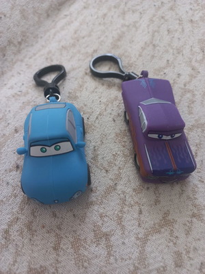 Μπρελόκ Disney Cars σαν καινούργια, σετ 2, πολύχρωμα