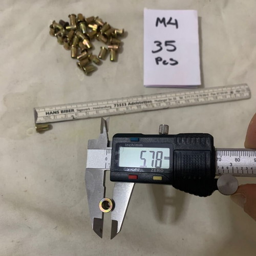 Metal Threaded Rivet Set like new