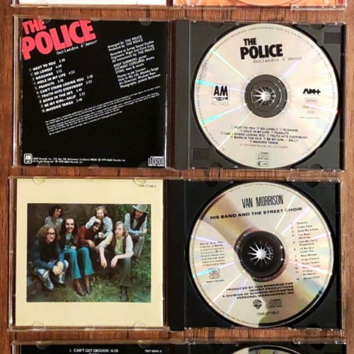 CDs Steve Miller, The Police, Van Morrison, Bad Co like new