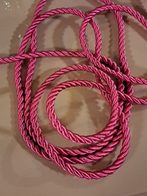 Fuchsia cord 3 meters 2-strand new 5mm