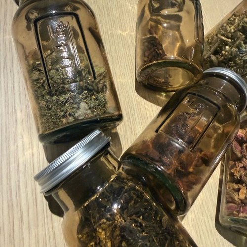 Vintage bottles used