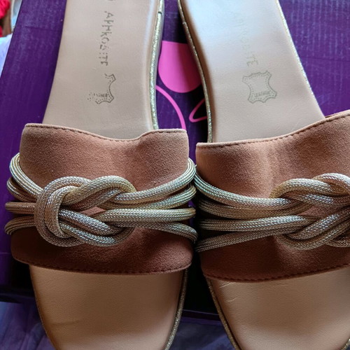 Aphrodite sandals used, size 39, beige brown