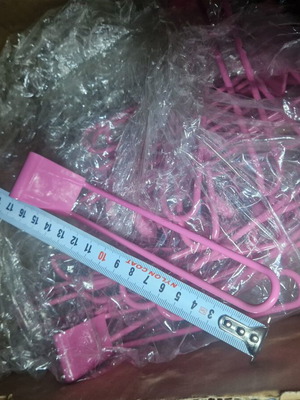 Metal Shop Supports Pink New, Electrostatic Painted