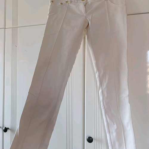 Celyn B Premium White Satin Pants like new, size XS–S, made in Italy