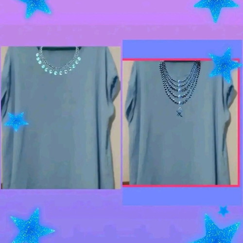 Blouse blue color like new, sizes XL and XXL