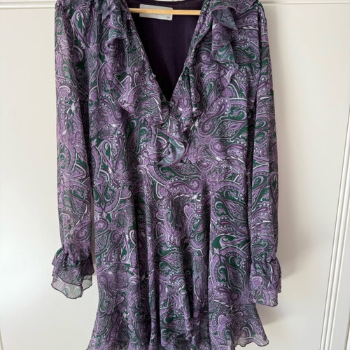 Vassia Kostara dress one size like new, purple