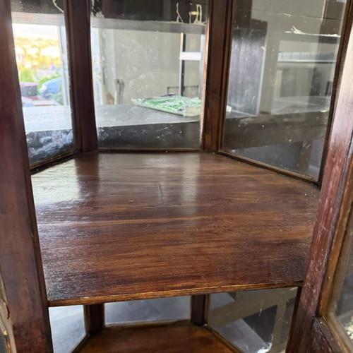 Thai handmade vintage display cabinet used, good condition