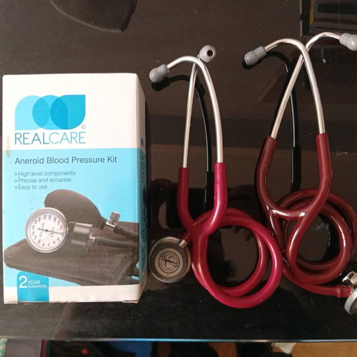 Complete Medical Diagnostic Set with 2 3M Littmann Stethoscopes, Sphygmomanometer, Neurology Tools & EKG Guide