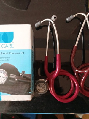 Complete Medical Diagnostic Set with 2 3M Littmann Stethoscopes, Sphygmomanometer, Neurology Tools & EKG Guide
