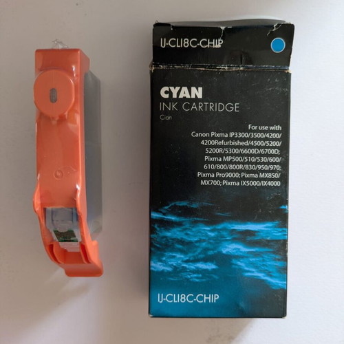 Canon PIXMA Cyan Ink Cartridge U-CLIC8-CHIP
