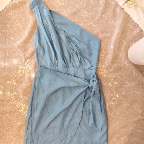 Blue dress like new, size S / 36 / 8, 100% polyester