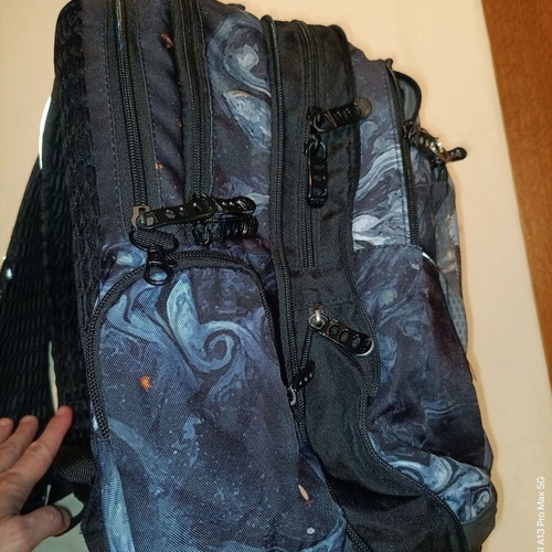 Polo Widen school backpack used, 30lt, colorful with bottle holder