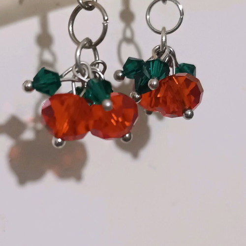 Handmade mistletoe earrings new