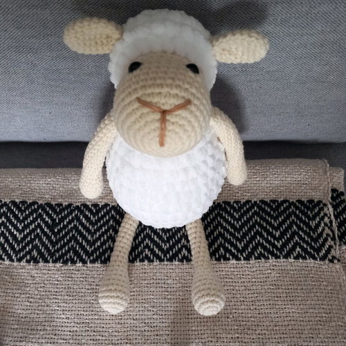 Amigurumi handmade knitted sheep 27 cm new