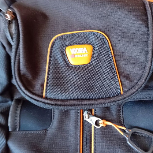 Delsey Visa Backpack for Laptop like new, black
