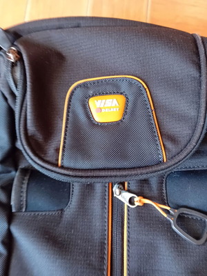 Delsey Visa Backpack for Laptop like new, black