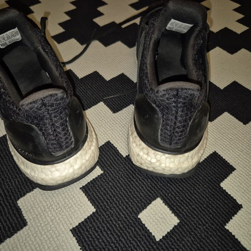 Adidas Ultraboost black running shoes, size 42