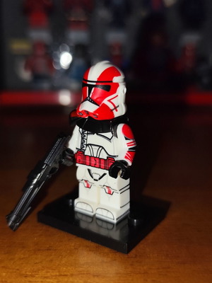 Captain Grey Star Wars Lego minifigure with accessories