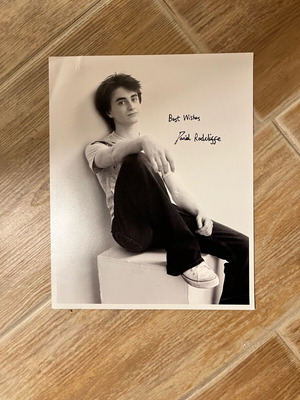 Daniel Radcliffe autograph collectible used, 2004-2005 era