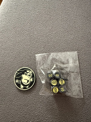 Pokemon lot with dice and coin