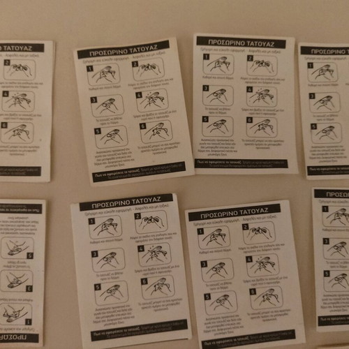 Pokémon collectible tattoo stickers like new, pack of 23 pieces