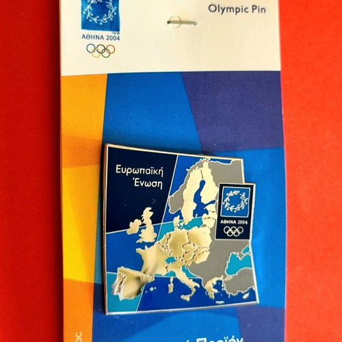 Olympic pin Athens 2004 new, European Union series