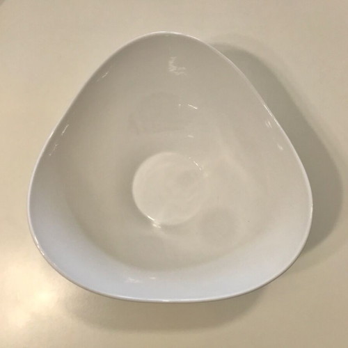 White serving salad bowl new with modern design