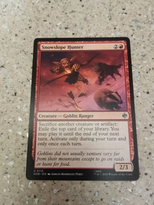 Magic the Gathering карта Snowslope Hunter