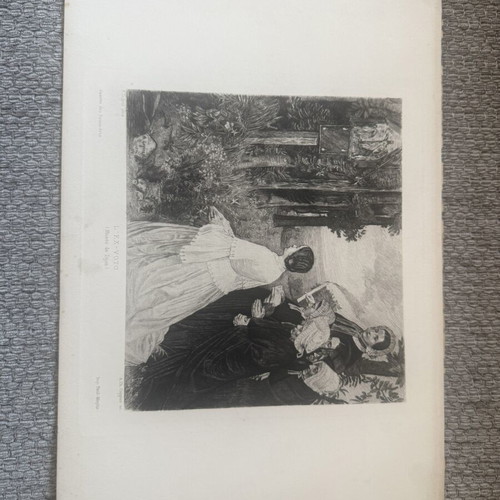 Engraving collectible used, 19x28 cm