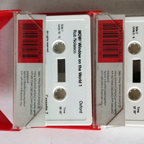Vintage English learning cassettes used, 90s