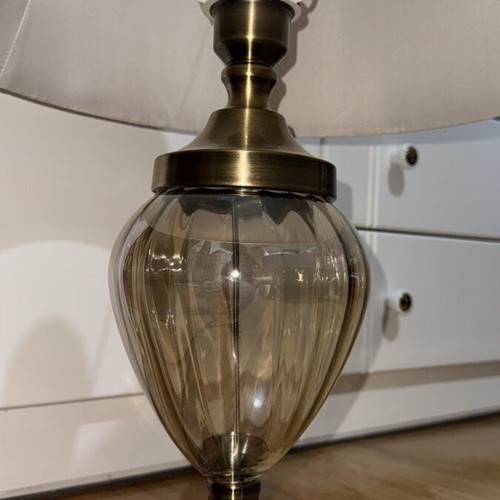 Beige lamp with unique base new