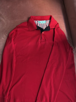 Franco Nero Polo Shirt Red Medium Used, 100% Cotton