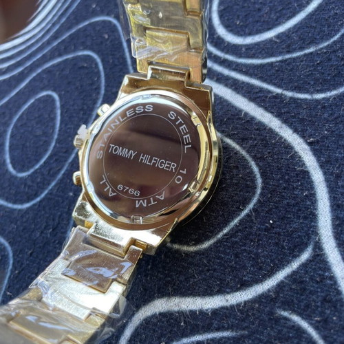 Tommy Hilfiger men's watch gold color new