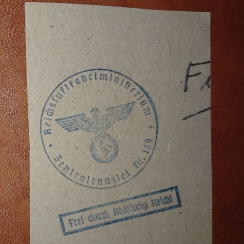 German Reich Air Ministry Service Stamp rare