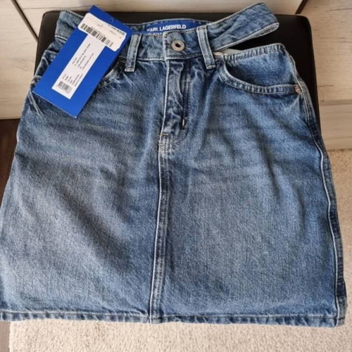 Karl Lagerfeld denim skirt new, size XXS, blue