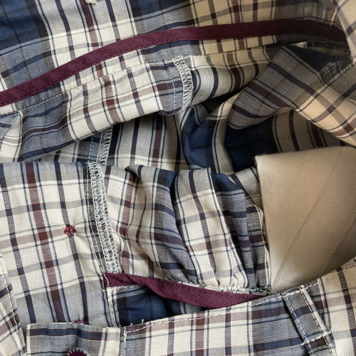 Sessùn plaid pants size S, like new, cotton linen blend