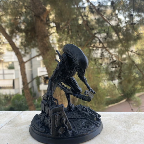 Alien Xenomorph figure 3D printed, new, black