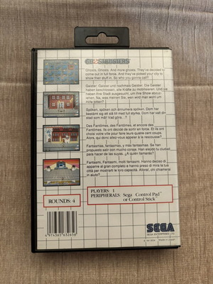 Ghostbusters SEGA Master System game, complete