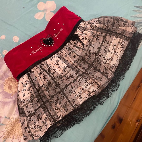 Evita children's skirt with lace new, size 92 cm, black