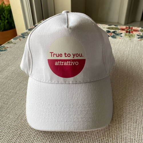 Cotton women's hat Attrattivo one size new, white