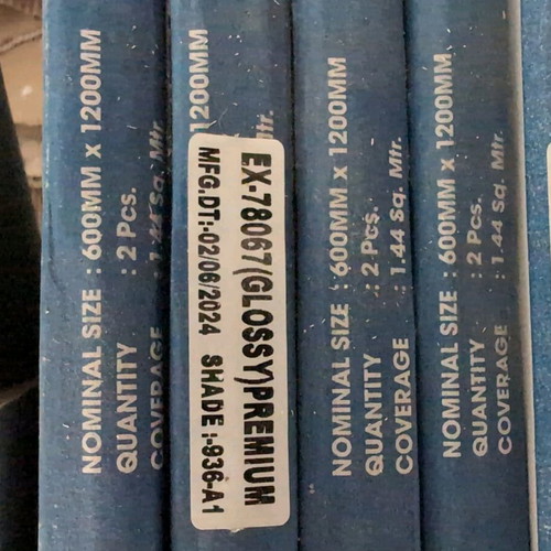 Bathroom tiles new, pack of 6 x 2 pieces, 60x120 cm