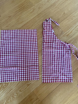 Laura Ashley 100% cotton apron and tea towel set