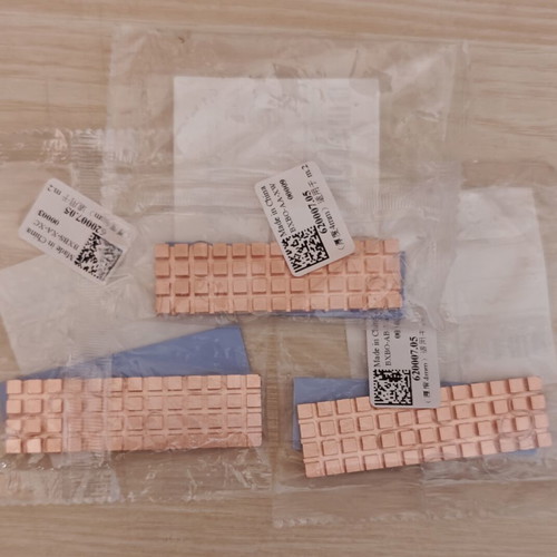 NVMe SSD heatsinks sealed and new