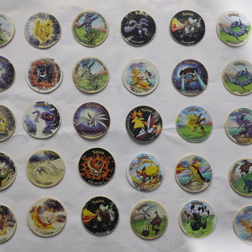 Tazos League caps used, pack of 40 pieces