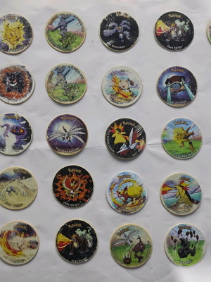Tazos League caps used, pack of 40 pieces