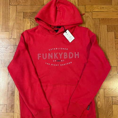 Red hoodie Funky Buddha new, size M