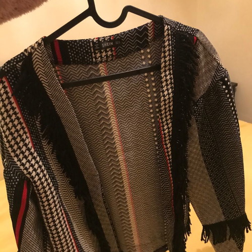Shein cardigan with fringes like new