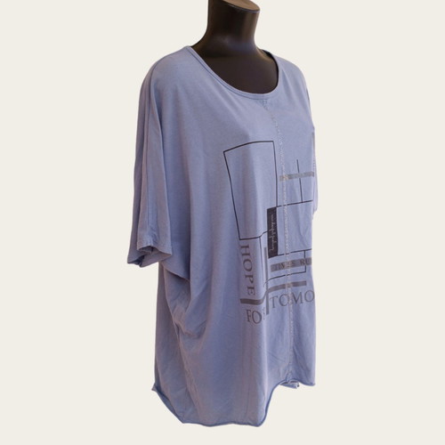Plus Size Blouse Light Blue (3XL)