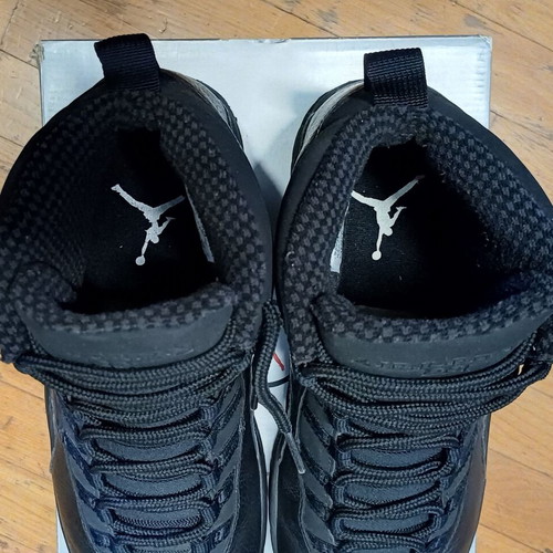Jordan 10 x Retro Blackout 2005 like new, size 45, black athletic shoes
