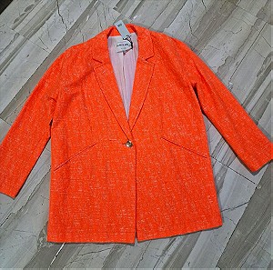 River Island London neon orange trench blazer! Size M